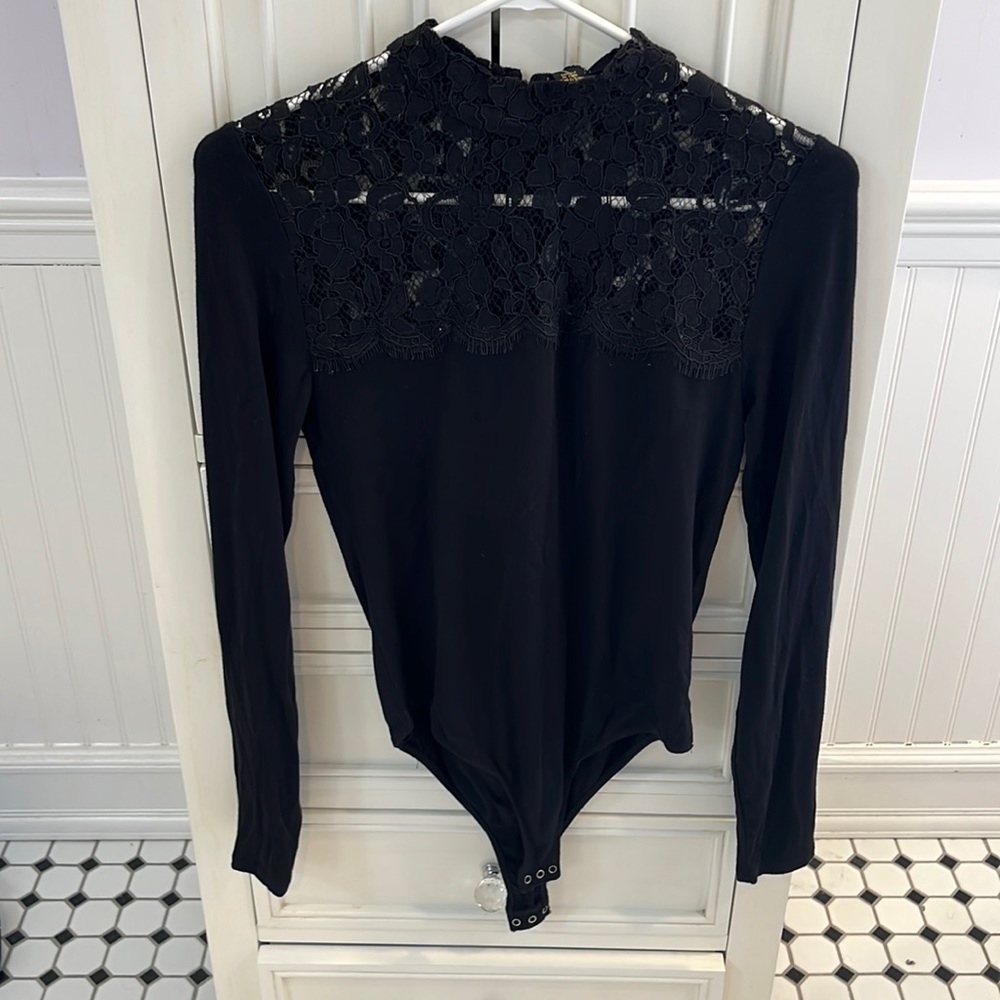 NWT Forever 21 Black Knit Body Suit